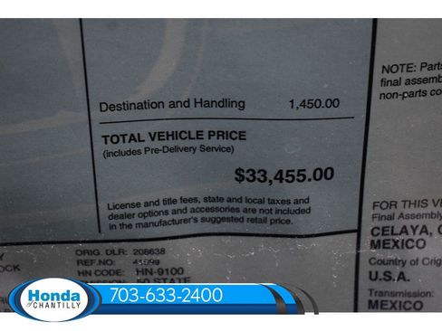 New 2026 Honda HR-V EX-L image 38