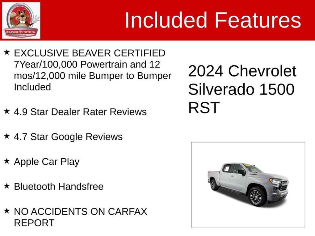 Used 2024 Chevrolet Silverado 1500 RST w/ Protection Package AWD/4WD image 4