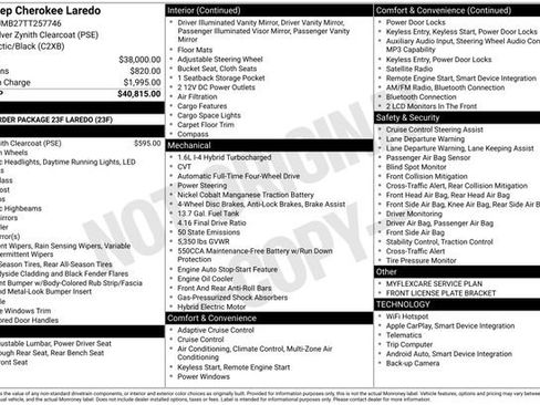 New 2026 Jeep Cherokee Laredo AWD/4WD image 36
