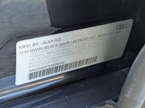 Used 2020 Audi S8 L w/ Full Leather Package image 49