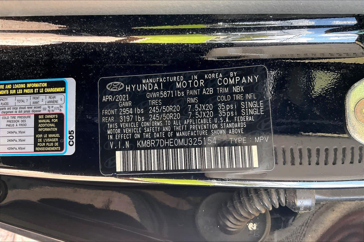 Used 2021 Hyundai Palisade Calligraphy w/ Cargo Package AWD/4WD image 35
