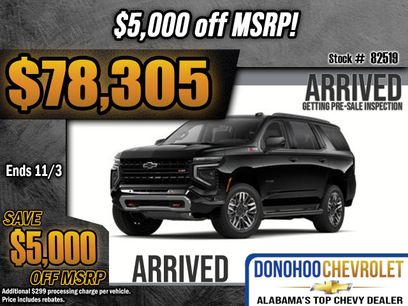 New 2025 Chevrolet Tahoe Z71 w/ Z71 Off-Road Package