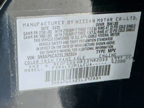 Used 2025 Nissan Kicks SV FWD image 12