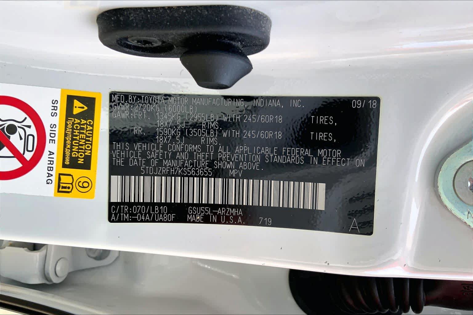 Used 2019 Toyota Highlander XLE AWD/4WD image 34