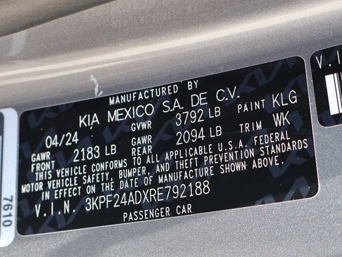 Used 2024 Kia Forte LXS FWD image 44
