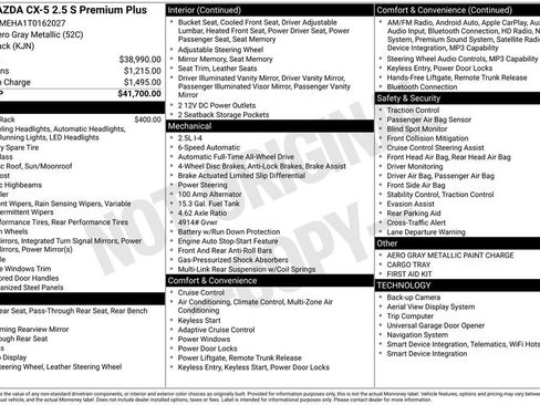 New 2026 MAZDA CX-5 2.5 S w/ Premium Plus Package AWD/4WD image 32