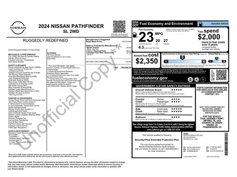 Certified 2024 Nissan Pathfinder SL FWD image 36
