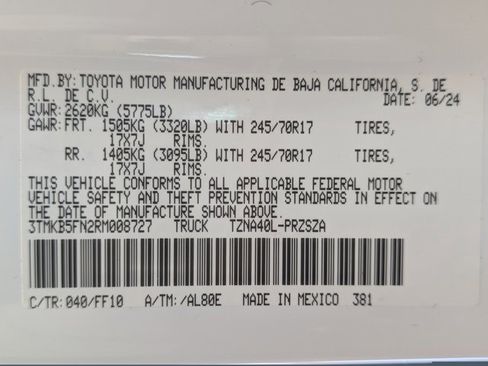 Used 2024 Toyota Tacoma SR5 w/ SR5 Upgrade Package image 27