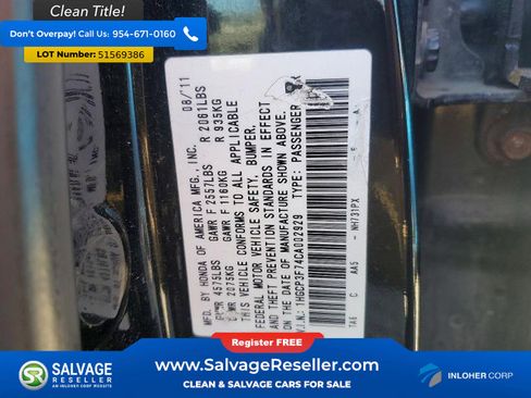 Used 2012 Honda Accord EX image 16
