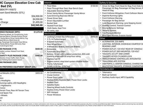 Used 2023 GMC Canyon Elevation w/ Convenience Package RWD image 22