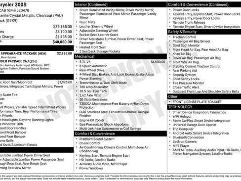 Used 2021 Chrysler 300 S w/ S Model Appearance Package image 4