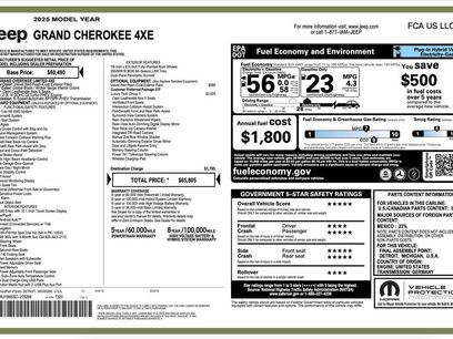 Certified 2025 Jeep Grand Cherokee Limited 4xe w/ Luxury Tech Group II