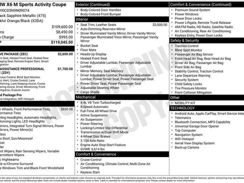 Used 2022 BMW X6 M w/ Executive Package AWD/4WD image 41