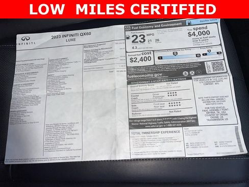 Certified 2023 INFINITI QX60 Luxe w/ Cargo Package image 7