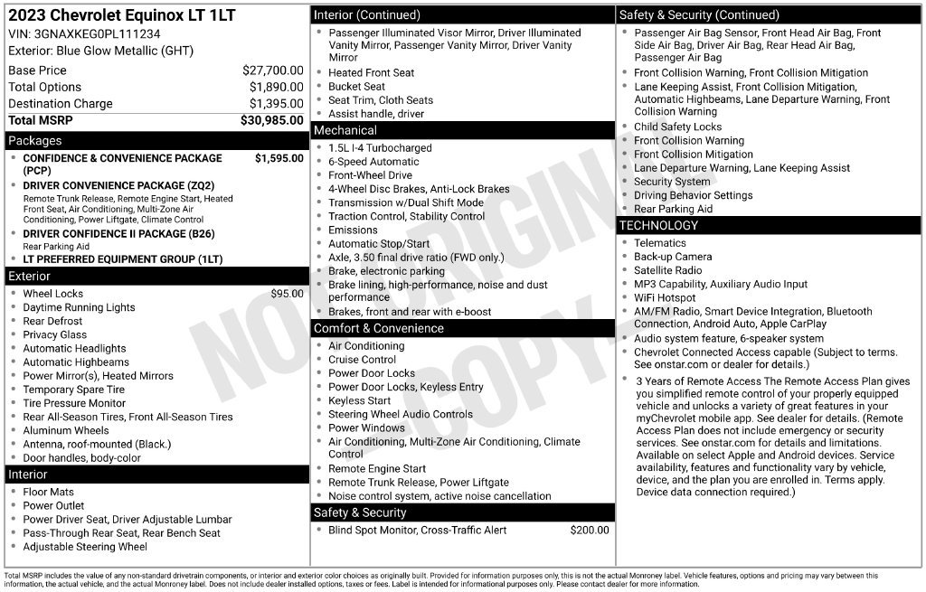 Used 2023 Chevrolet Equinox LT FWD image 3