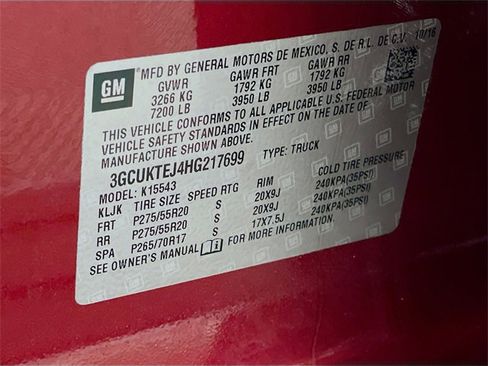 Used 2017 Chevrolet Silverado 1500 High Country image 36