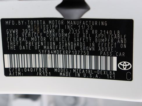 Certified 2024 Toyota Corolla LE FWD image 34