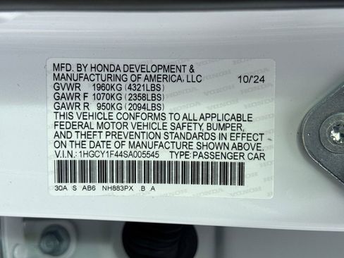 Certified 2025 Honda Accord SE image 29