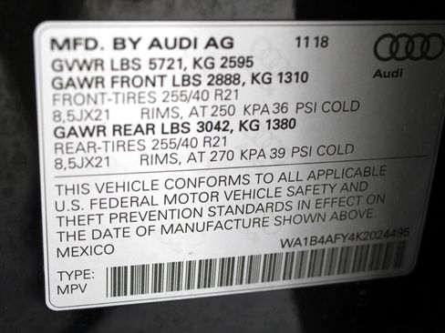 Used 2019 Audi SQ5 Premium Plus w/ Premium Plus Package image 91