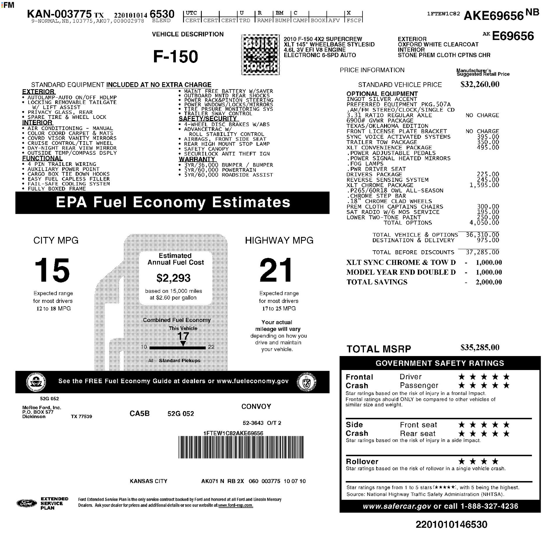 Used 2010 Ford F150 2WD SuperCrew image 16