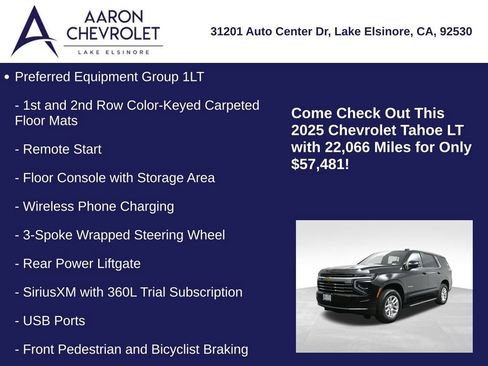 Used 2025 Chevrolet Tahoe LT AWD/4WD image 10