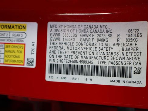 Used 2022 Honda Civic Sport image 41
