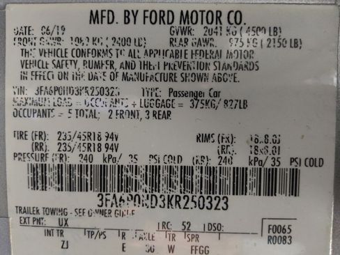 Used 2019 Ford Fusion SE w/ Equipment Group 151A image 33