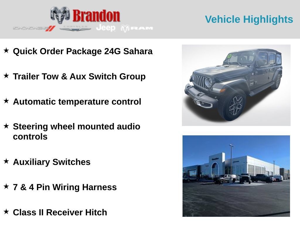Used 2024 Jeep Wrangler Unlimited Sahara AWD/4WD image 5