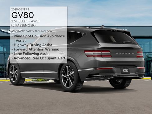 New 2026 Genesis GV80 2.5T Select AWD/4WD image 7