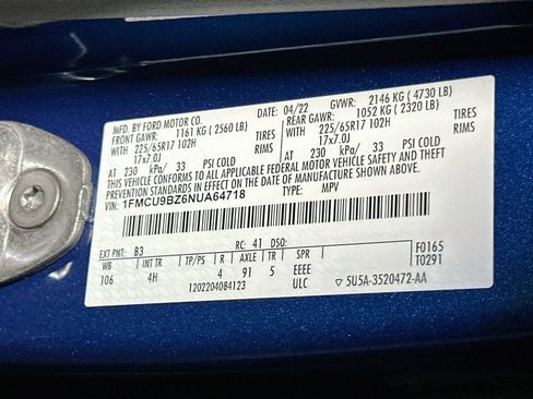 Certified 2022 Ford Escape SE AWD/4WD image 23