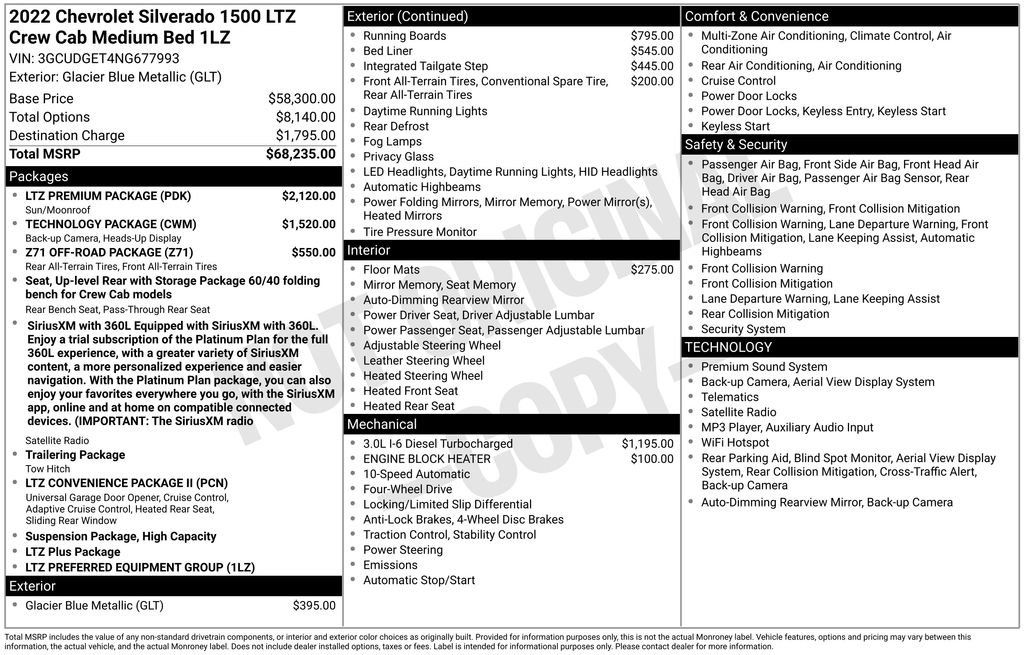 Used 2022 Chevrolet Silverado 1500 LTZ w/ LTZ Premium Package AWD/4WD image 41