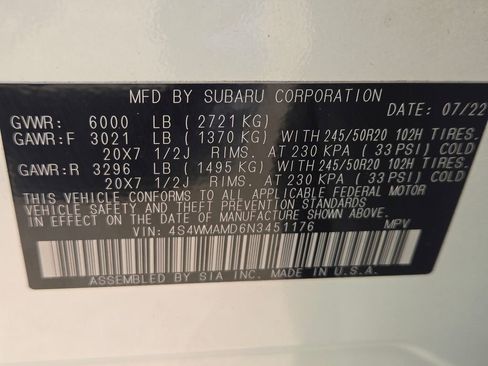 Used 2022 Subaru Ascent Limited image 34