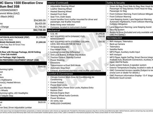 Used 2022 GMC Sierra 1500 Elevation w/ LPO, Elevation Black Package AWD/4WD image 5