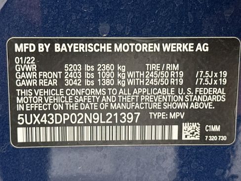 Used 2022 BMW X3 sDrive30i w/ Premium Package 2 RWD image 12