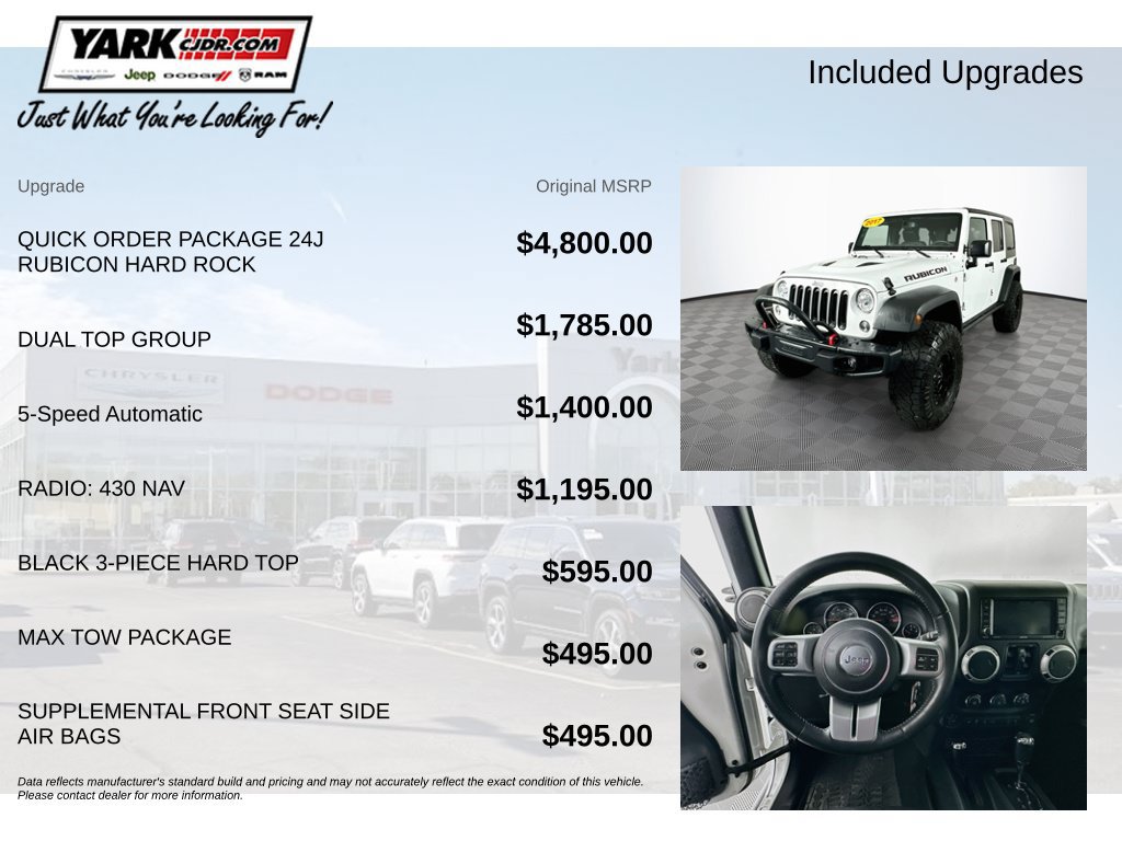 Certified 2017 Jeep Wrangler Unlimited Rubicon AWD/4WD image 6