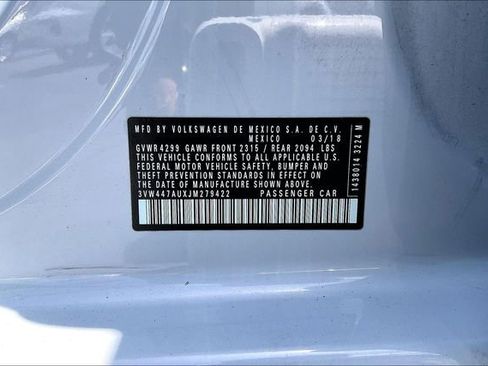 Used 2018 Volkswagen GTI SE w/ SE Leather Package FWD image 33