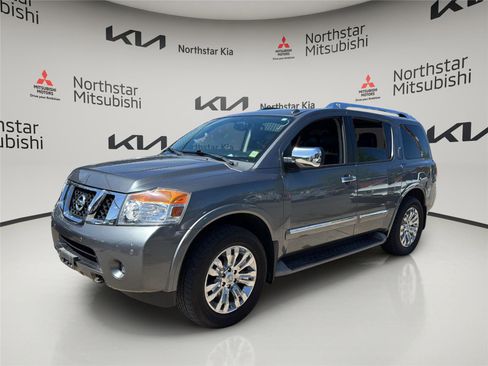 Used 2015 Nissan Armada Platinum w/ 2nd Row Captain Seat Package AWD/4WD image 1