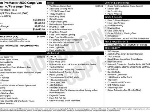 Used 2025 RAM ProMaster 2500 w/ Convenience Group FWD image 19