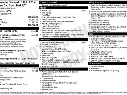 Used 2023 Chevrolet Silverado 1500 LT Trail Boss w/ Protection Package AWD/4WD image 12