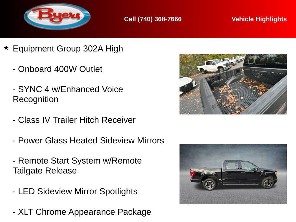 Used 2023 Ford F150 XLT w/ Equipment Group 302A High AWD/4WD image 12