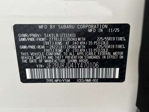 New 2026 Subaru Outback Touring XT image 32