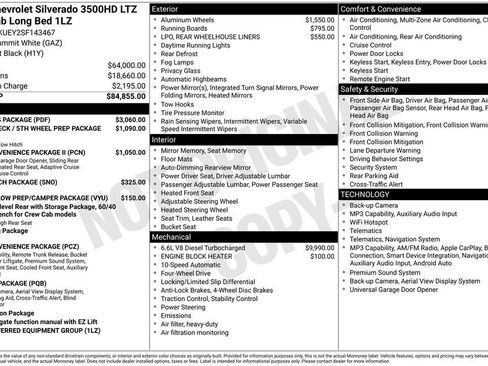 Used 2025 Chevrolet Silverado 3500 LTZ w/ LTZ Plus Package AWD/4WD image 12