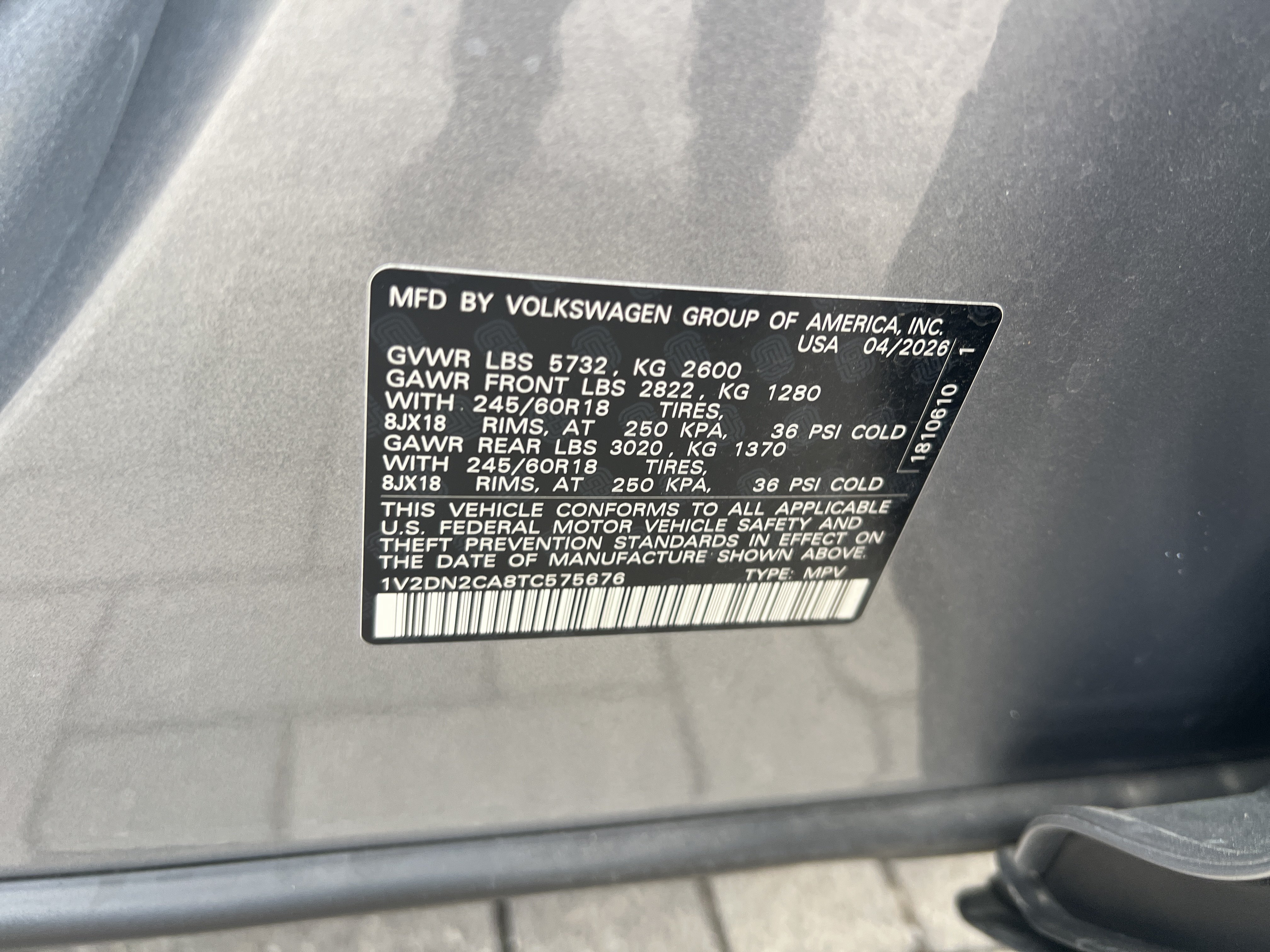 Certified 2026 Volkswagen Atlas SE FWD image 29