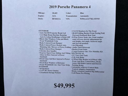 Used 2019 Porsche Panamera 4 image 31