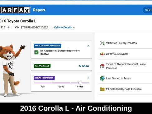 Used 2016 Toyota Corolla L FWD image 9