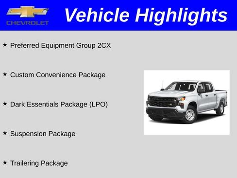 Certified 2024 Chevrolet Silverado 1500 Custom Trail Boss w/ LPO, Dark Essentials Package image 2
