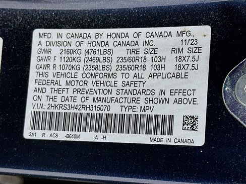 Certified 2024 Honda CR-V EX image 27