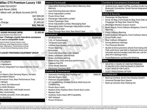 Used 2025 Cadillac CT5 Premium Luxury w/ Sun And Sound Package image 34