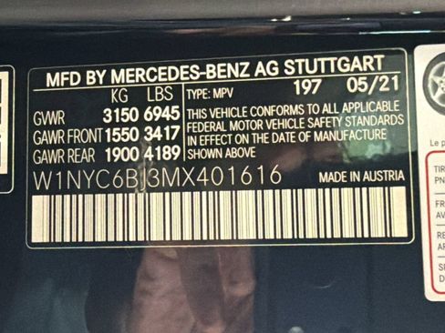 Certified 2021 Mercedes-Benz G 550 image 26