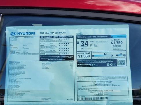 New 2025 Hyundai Elantra Sport image 22
